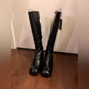 Miista Dona Black Boots Knee high